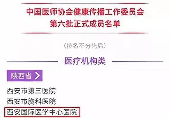 喜訊！西安國(guó)際醫(yī)學(xué)中心醫(yī)院成為中國(guó)醫(yī)師協(xié)會(huì)健康傳播工作委員會(huì)新成員！